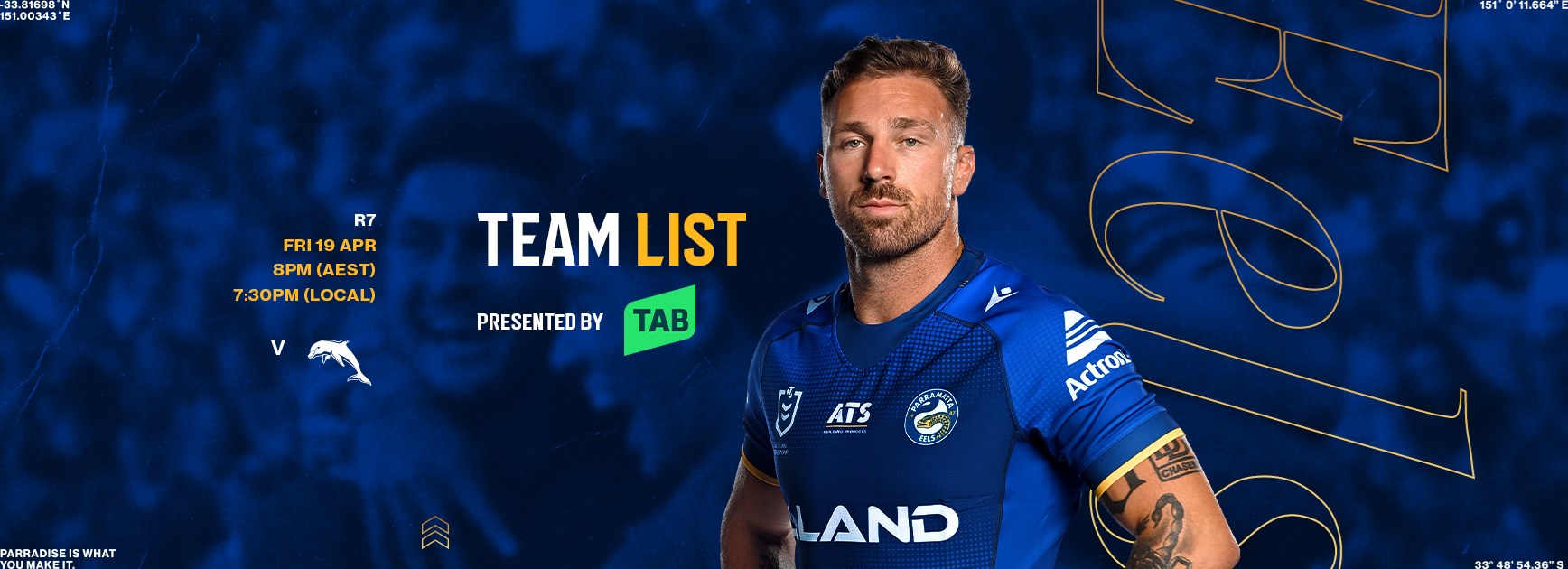 NRL Team List: Round 7