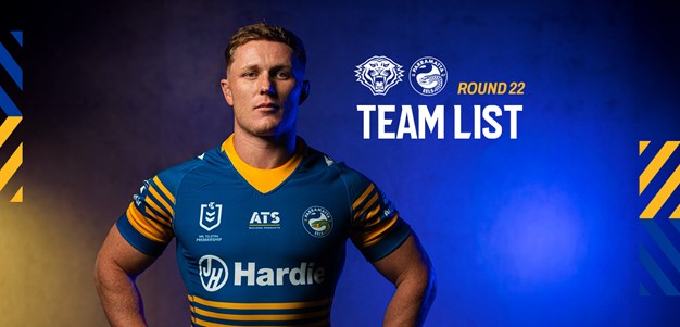 NRL Team List: Round 22