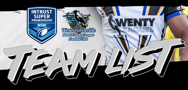 Wentworthville Magpies ISP Round One Team List