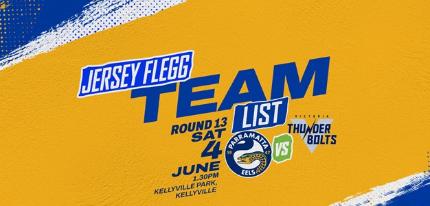 Jersey Flegg Cup Team List - Round 13