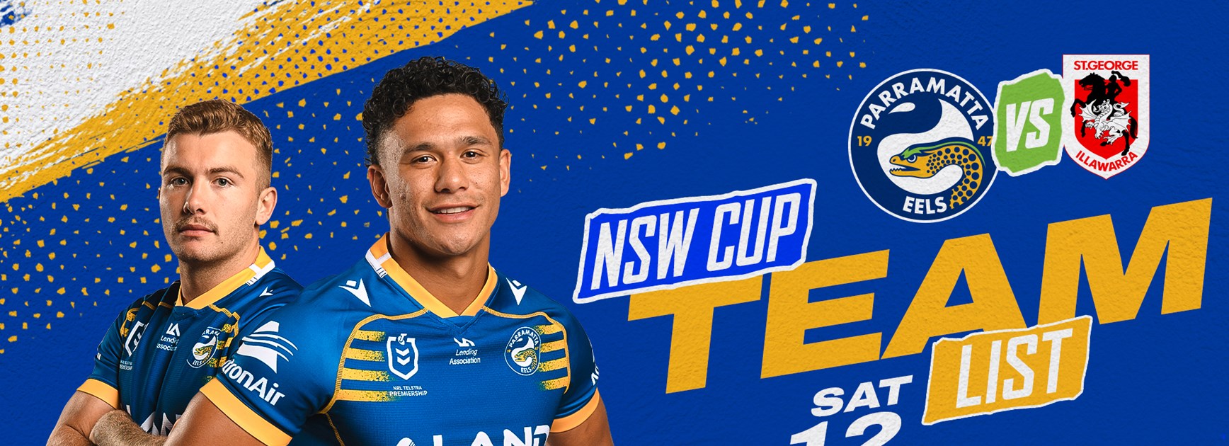 NSW Cup Team List - Dragons v Eels, Round One