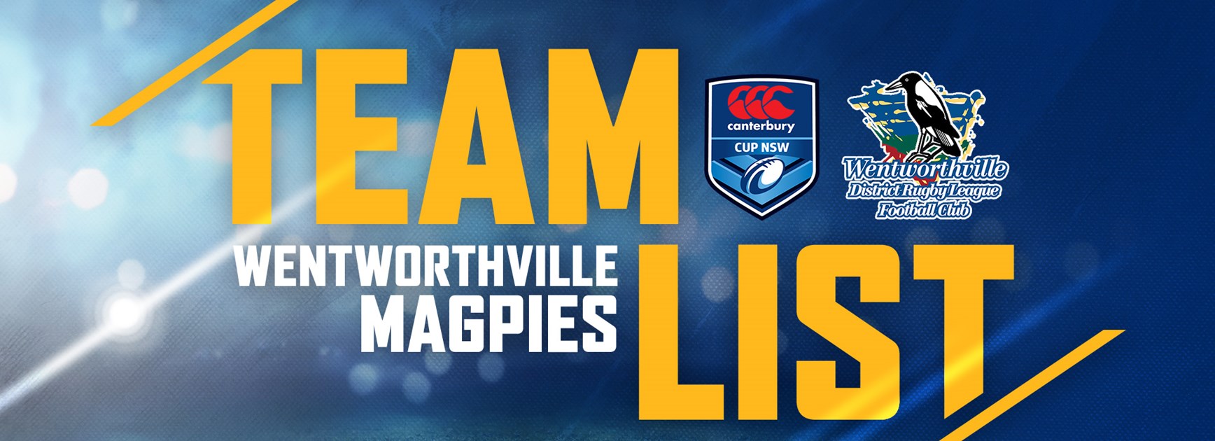 Wentworthville Magpies Round 2 Team List