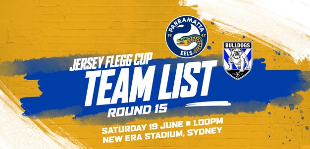 Jersey Flegg Cup Team List - Eels v Bulldogs, Round 15