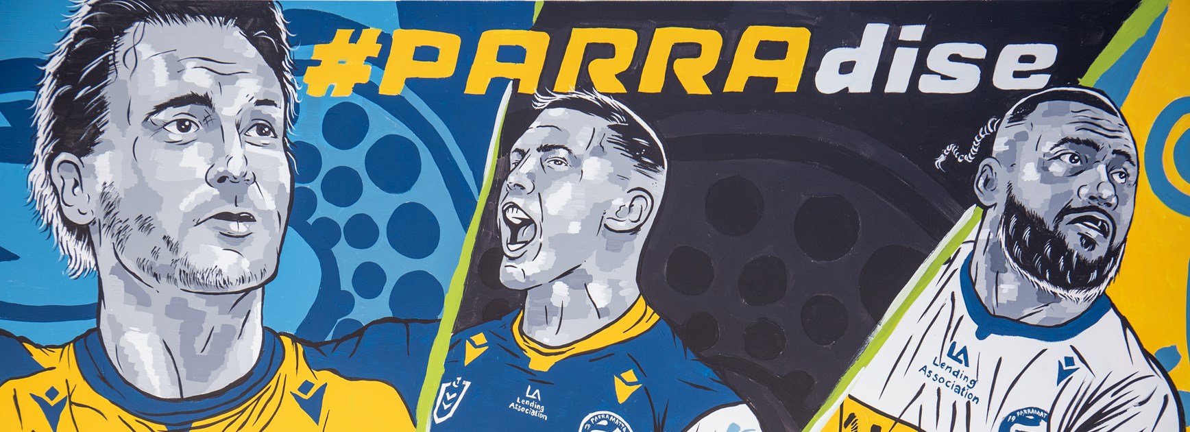 Eels 2021 jersey reveal and unveiling of CBD mural in celebration of new corporate partnerships
