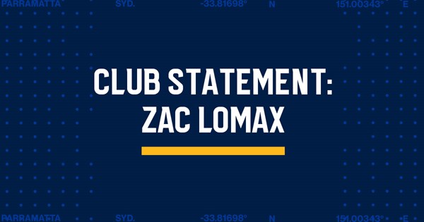 Club Statement: Zac Lomax