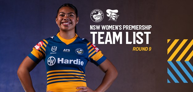 NSW Women's Premiership Team List: Round 9