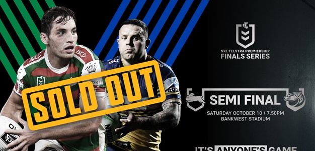 Eels v Rabbitohs – Semi Finals confirmed