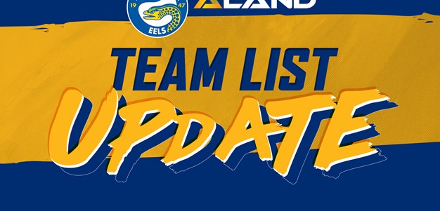 Storm v Eels Team List Update