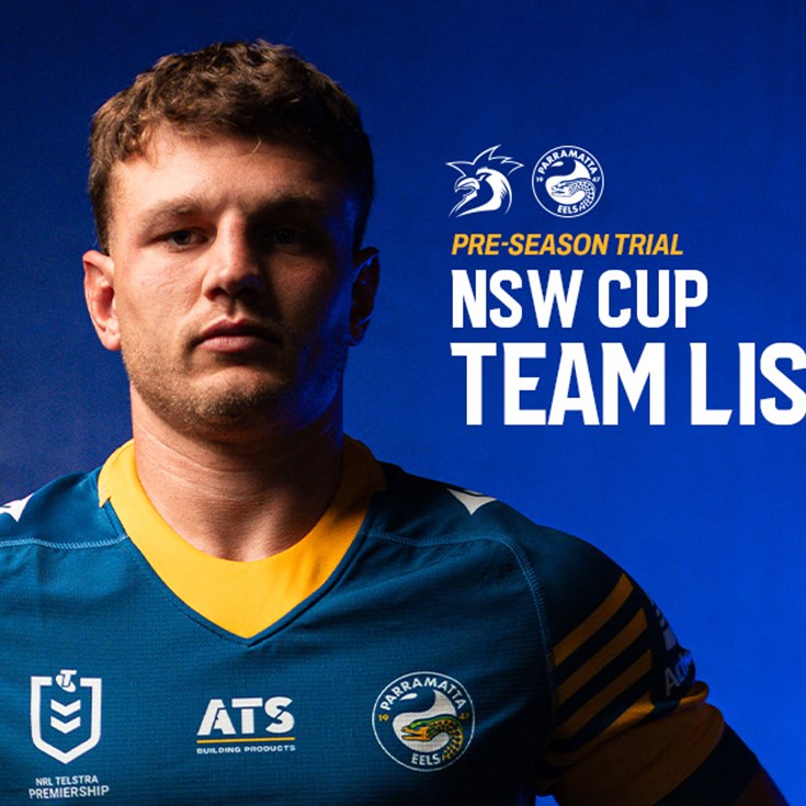 NSW Cup Team List: Pre-Season Trial 2