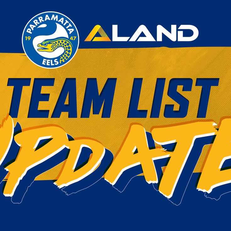 Wests Tigers v Eels Team List Update