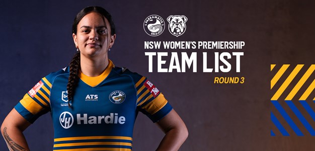 NSW Women's Premiership Team List: Round 3