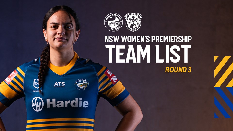 NSW Women's Premiership Team List: Round 3