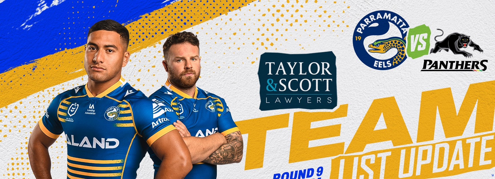 Team List Update - Panthers v Eels, Round Nine