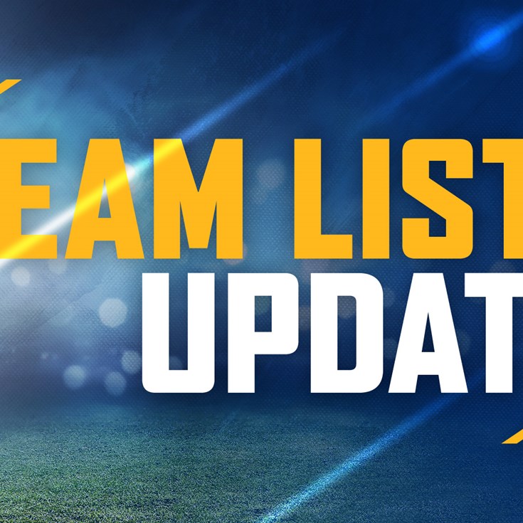 Team List Update: Wests Tigers v Eels, Round 17