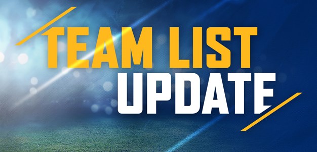 Team List Update: Eels v Sea Eagles, Round 25