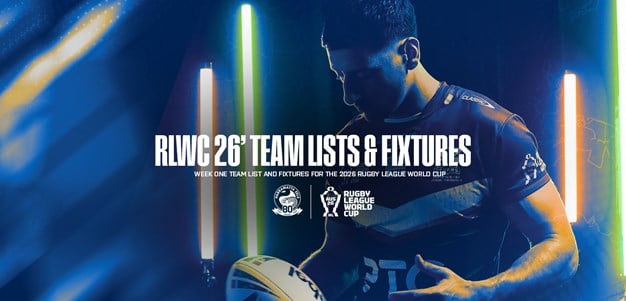 Team Lists & Fixtures: Rugby League World Cup Week 1