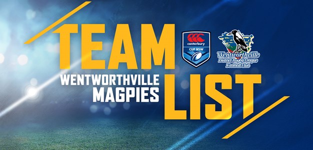 Wentworthville Magpies Round One Team List