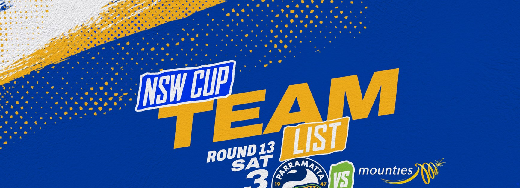 NSW Cup Team List - Round 13