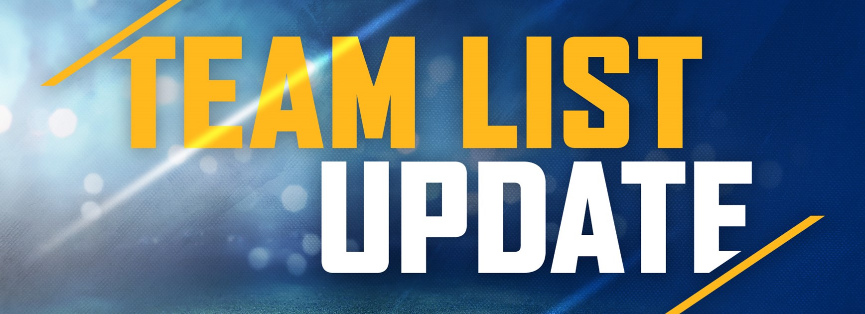 Team List Update: Eels v Sharks, Round Four