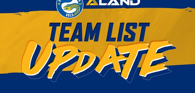 Eels v Knights Team List Update