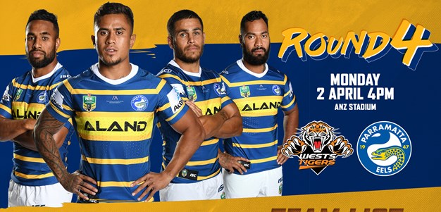Wests Tigers v Eels Round Four Team List