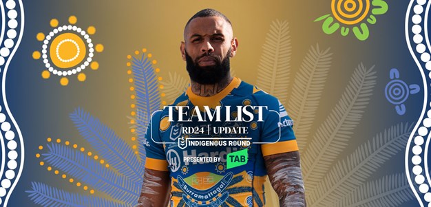 NRL Team List Update: Round 24