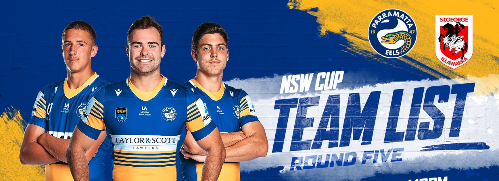 NSW Cup Team List - Eels v Dragons, Round Five