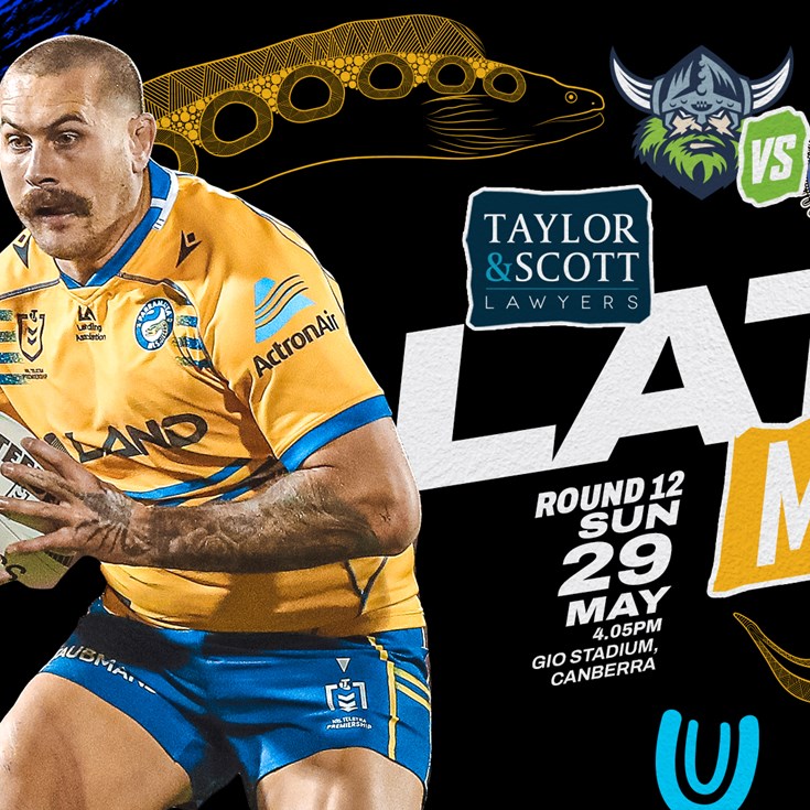 Late Mail - Raiders v Eels, Round 12