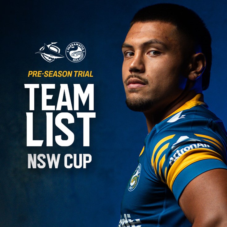 NSW Cup Team List: Pre-Season Trial