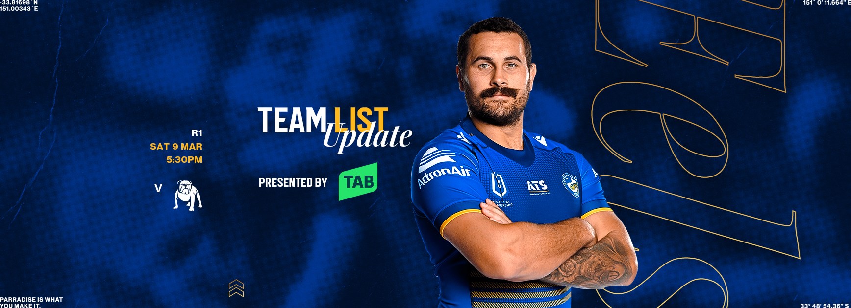 NRL Team List Update: Round 1
