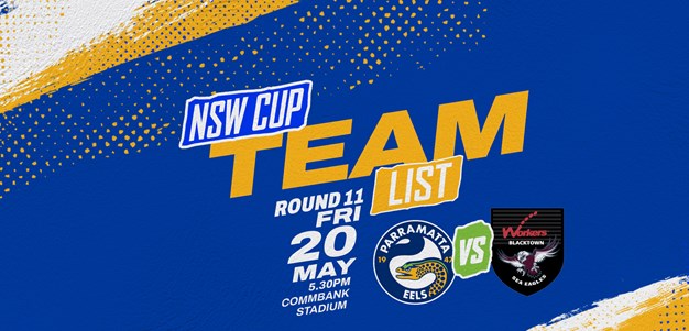 NSW Cup Team List - Eels v Sea Eagles, Round 11