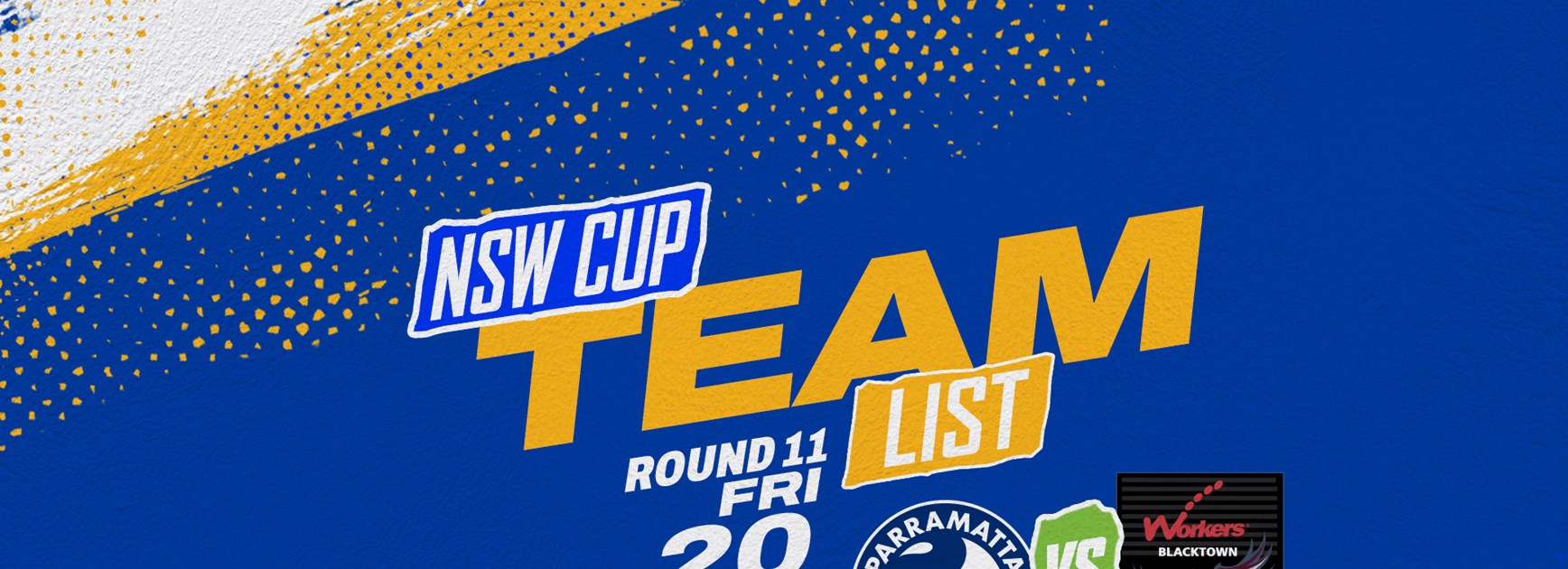 NSW Cup Team List - Eels v Sea Eagles, Round 11