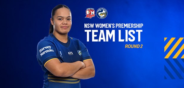 NSW Women's Premiership Team List: Round 2