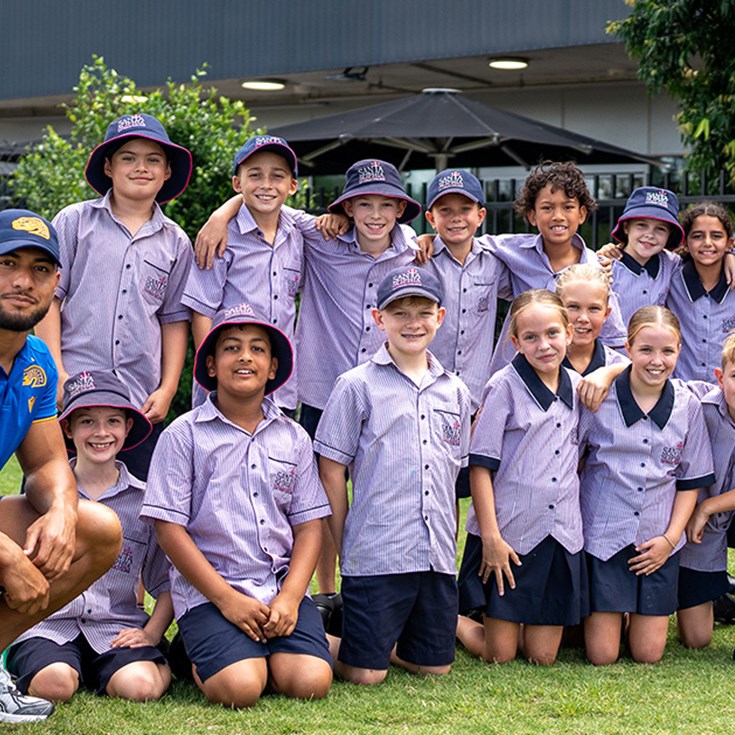 School Blitz: Eels players visit 70 schools across Western Sydney