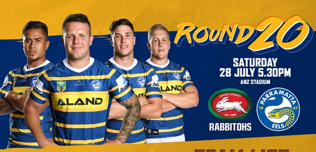 Rabbitohs v Eels Round 20 Team List