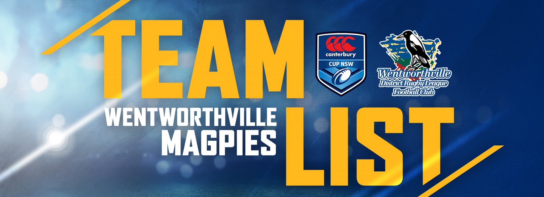 Wentworthville Magpies Round Seven Team List