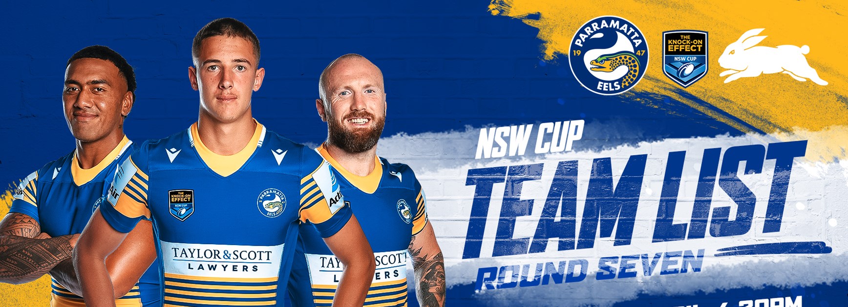 NSW Cup Team List - Eels v Rabbitohs, Round Seven