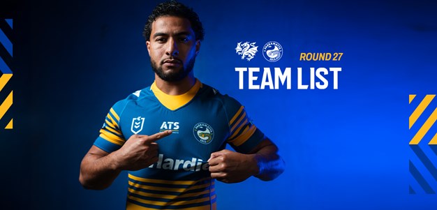 NRL Team List: Round 27