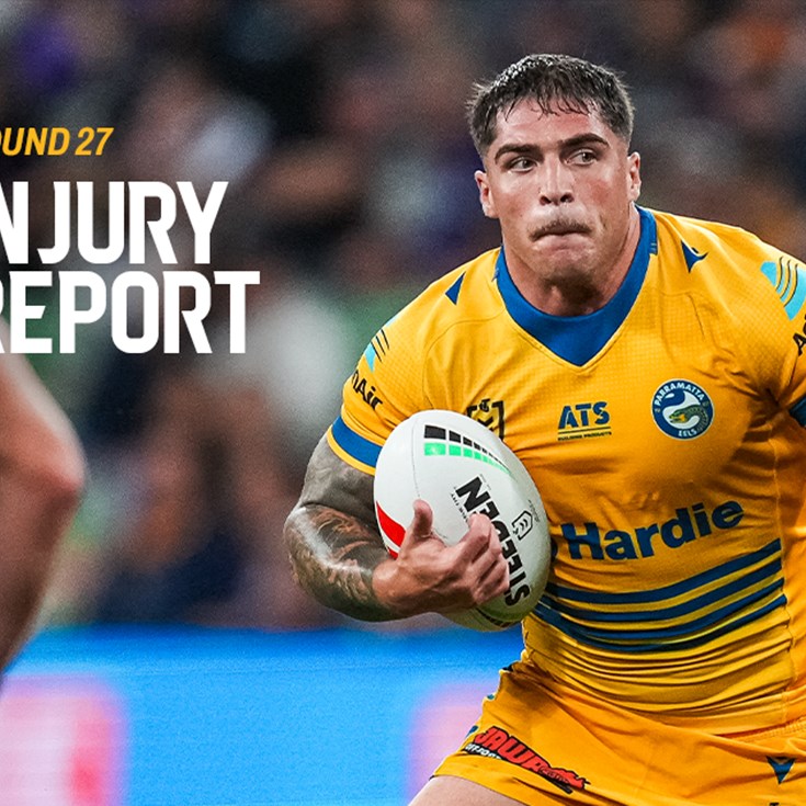 NRL Injury Report: Round 27
