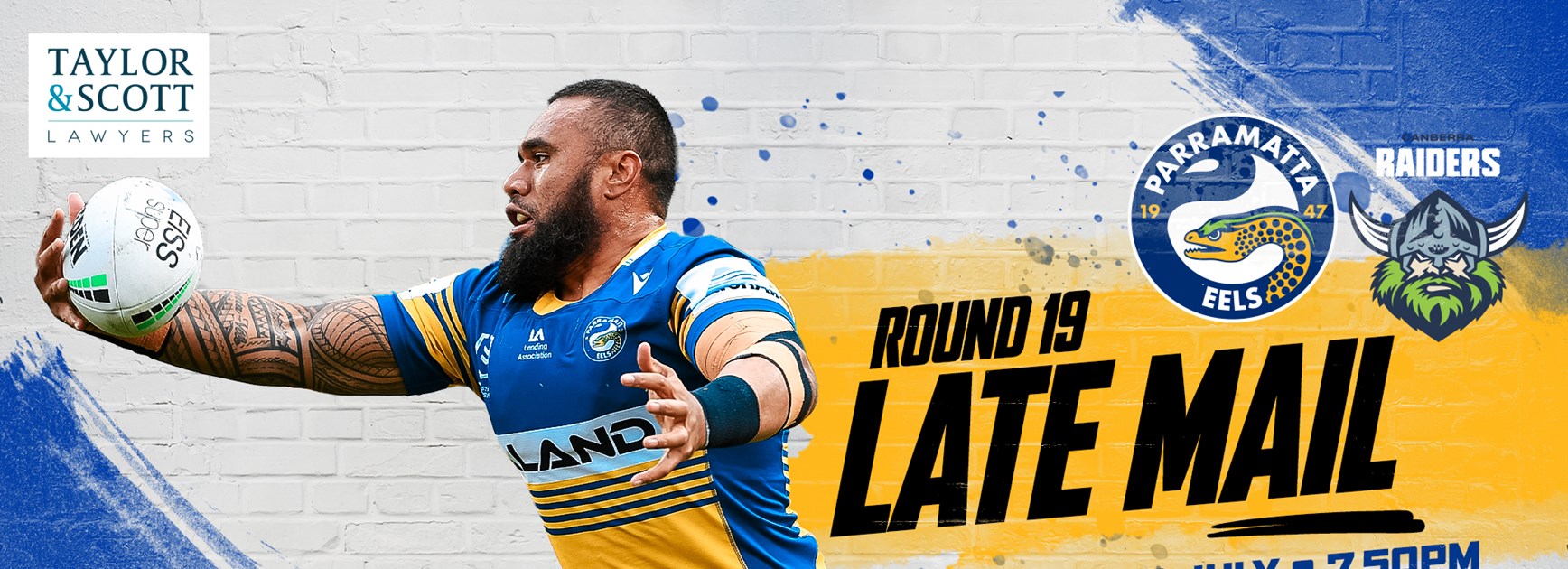 Late Mail - Eels v Raiders, Round 19