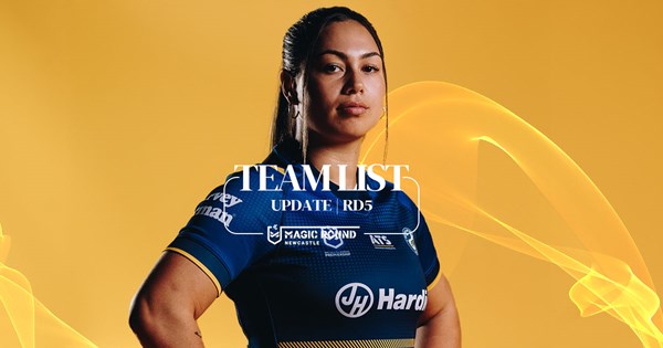 NRLW Team List Update: Round 5 | Eels