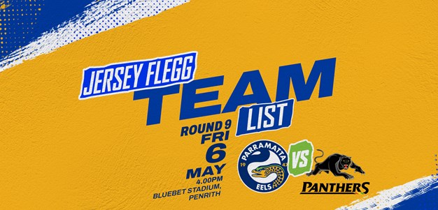 Jersey Flegg Team List - Panthers v Eels, Round Nine
