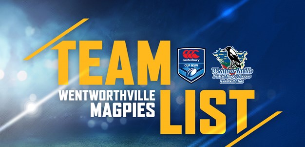 Wentworthville Magpies - Round Five Team List
