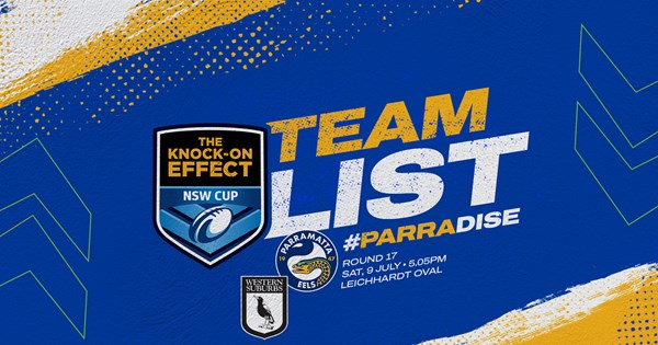NSW Cup Team List - Magpies v Eels, Round 17 | Eels
