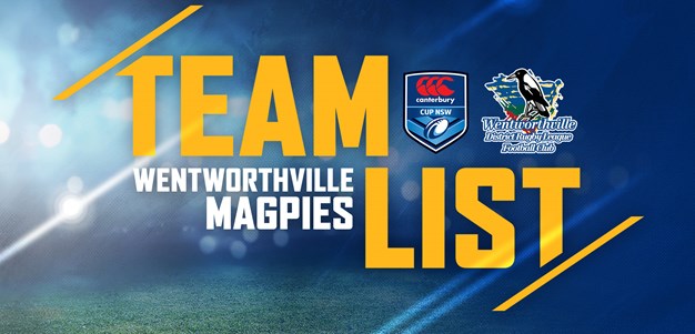 Wentworthville Magpies Round Three Team List
