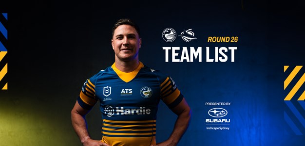 NRL Team List: Round 26
