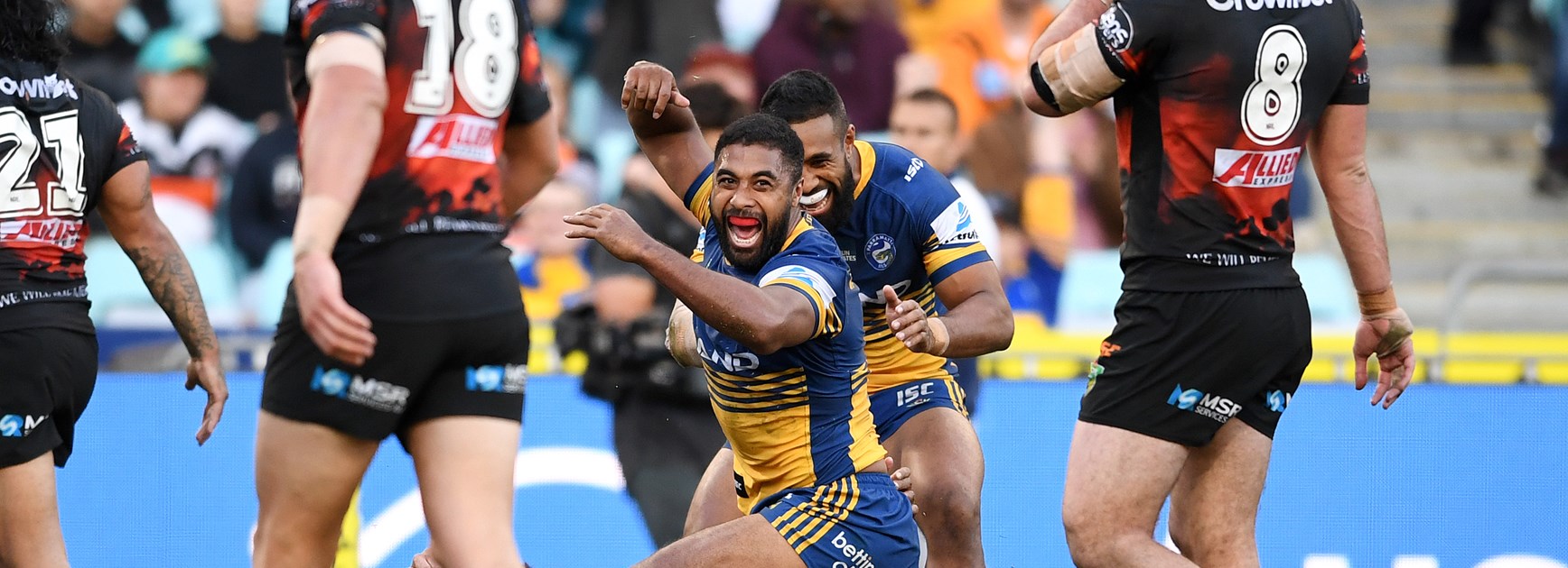 Eels grind out two points in back and forth affair