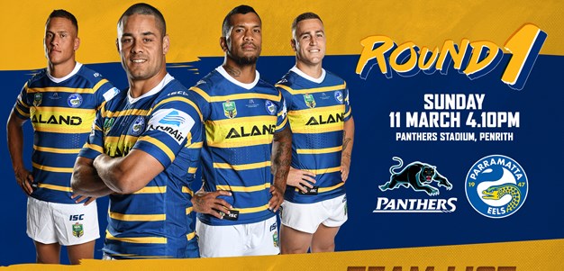 Eels v Panthers NRL Team List
