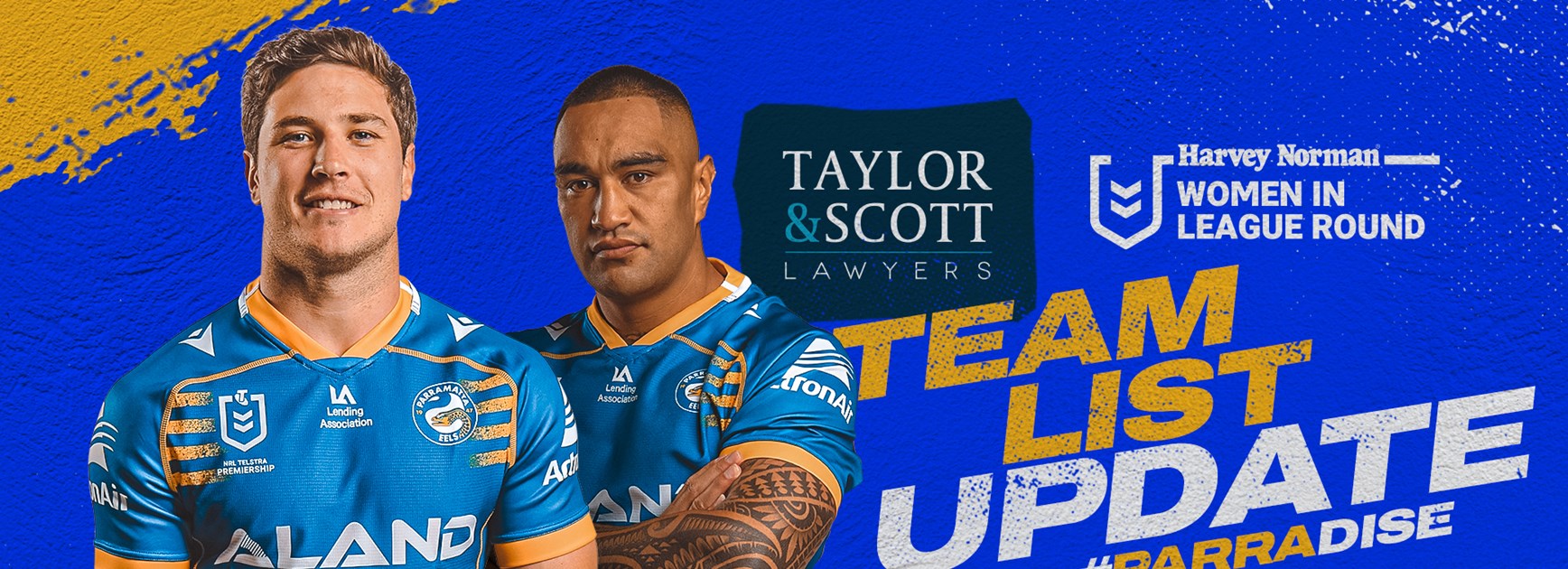 Team List Update - Eels v Panthers, Round 20