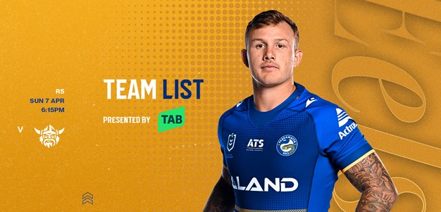 NRL Team List: Round 5